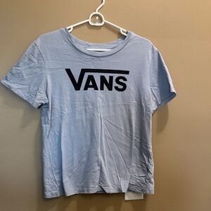 Vans Sky Blue Tee with Black Logo